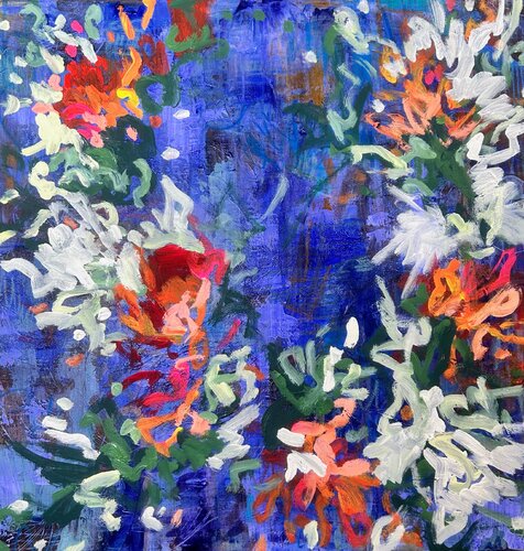 Die Ägäis 2 - Flora by Ute Bivona, Painting for Sale on Select