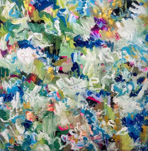 Die Ägäis 4 - Erinnerungen by Ute Bivona, Painting for Sale on Select