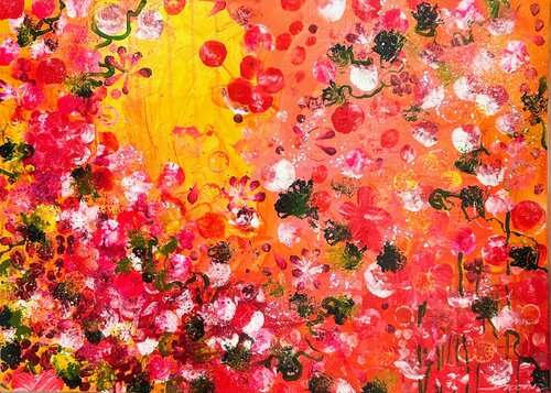 Love Overflow by Ute Bivona, Painting for Sale on Select