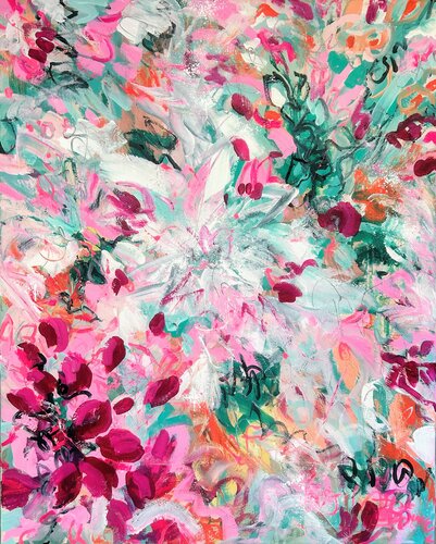 Wo das Leben überläuft by Ute Bivona, Painting for Sale on Select