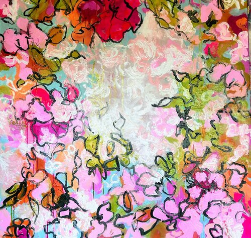 Wo die Stille tanzt by Ute Bivona, Painting for Sale on Select