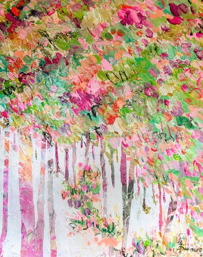 Der Wald träumt in Farben von Ute Bivona, Malerei kaufen auf Select