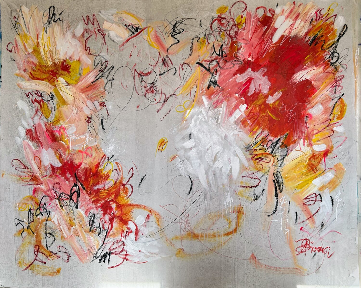 Es ist was es ist sagt die Liebe Ute Bivona Original painting for sale