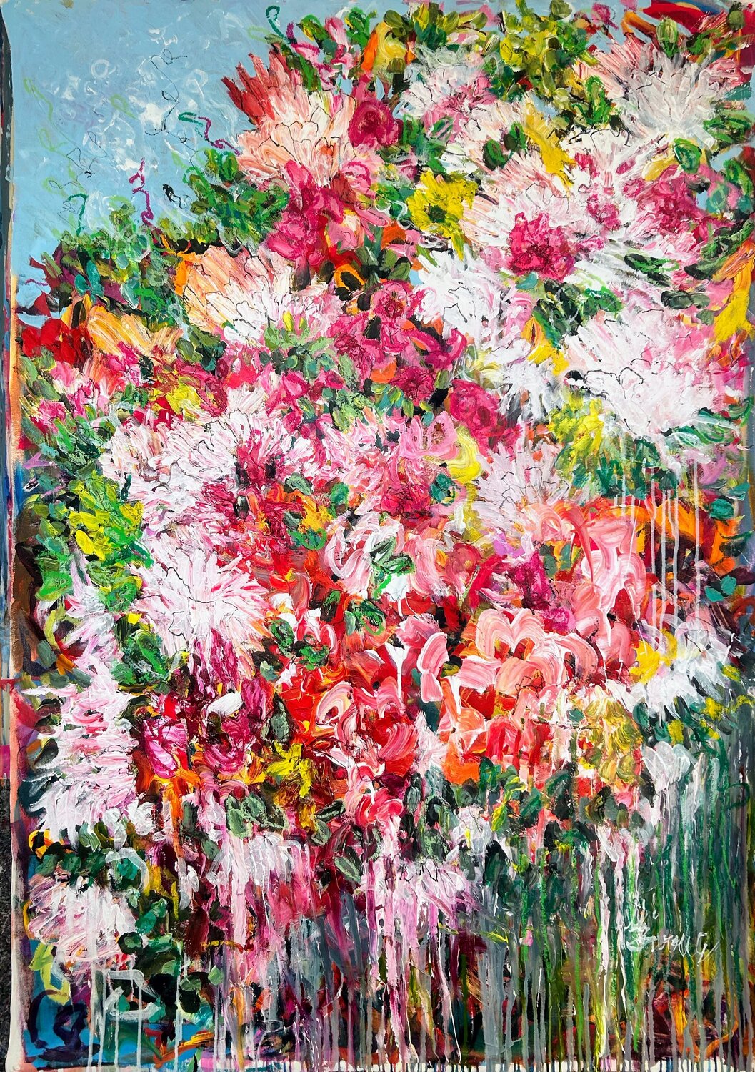 The Birthday Party Ute Bivona Original painting for sale