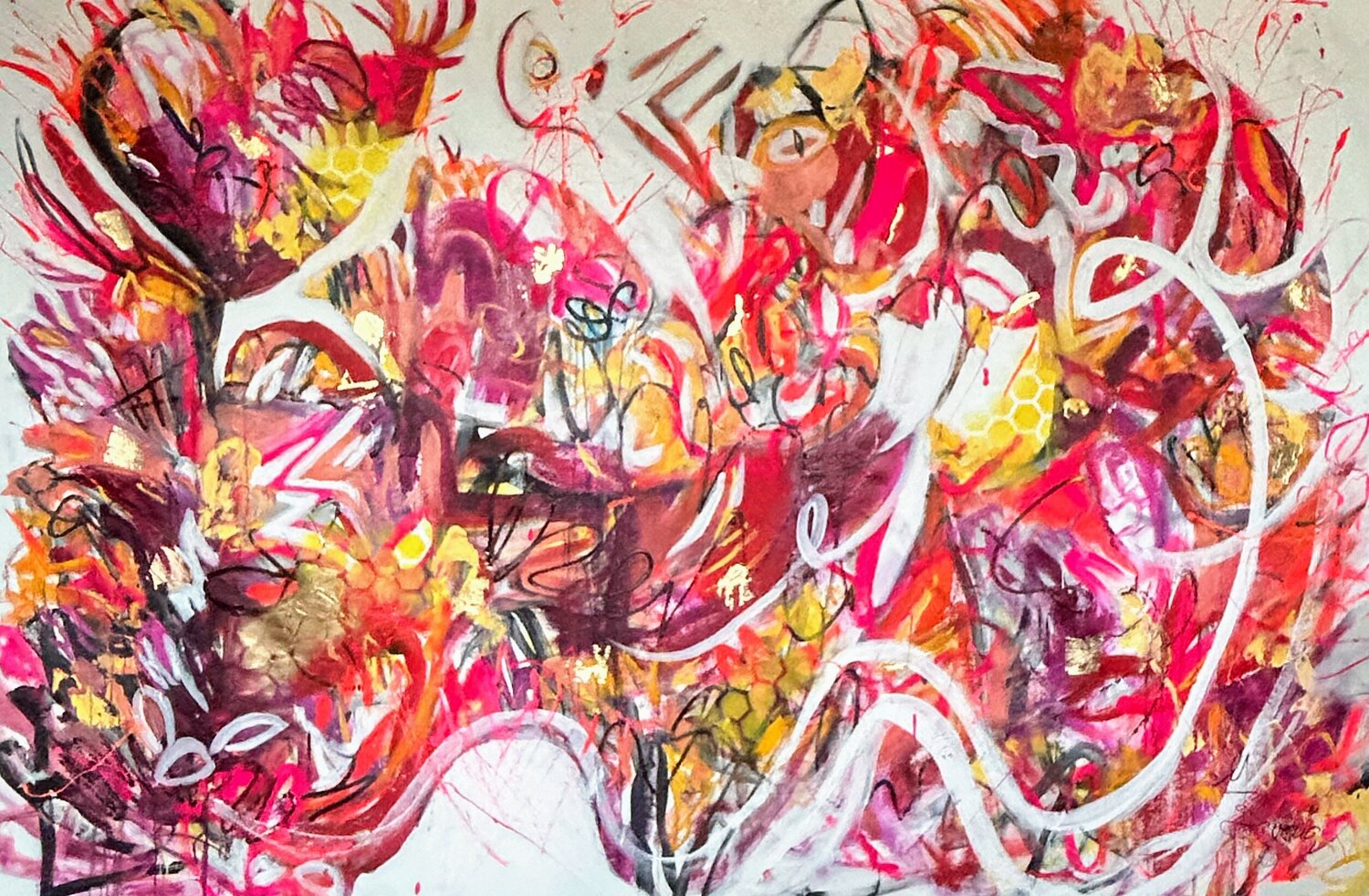 Das Jahr des Drachen - The Year of the Dragon Ute Bivona Original painting for sale