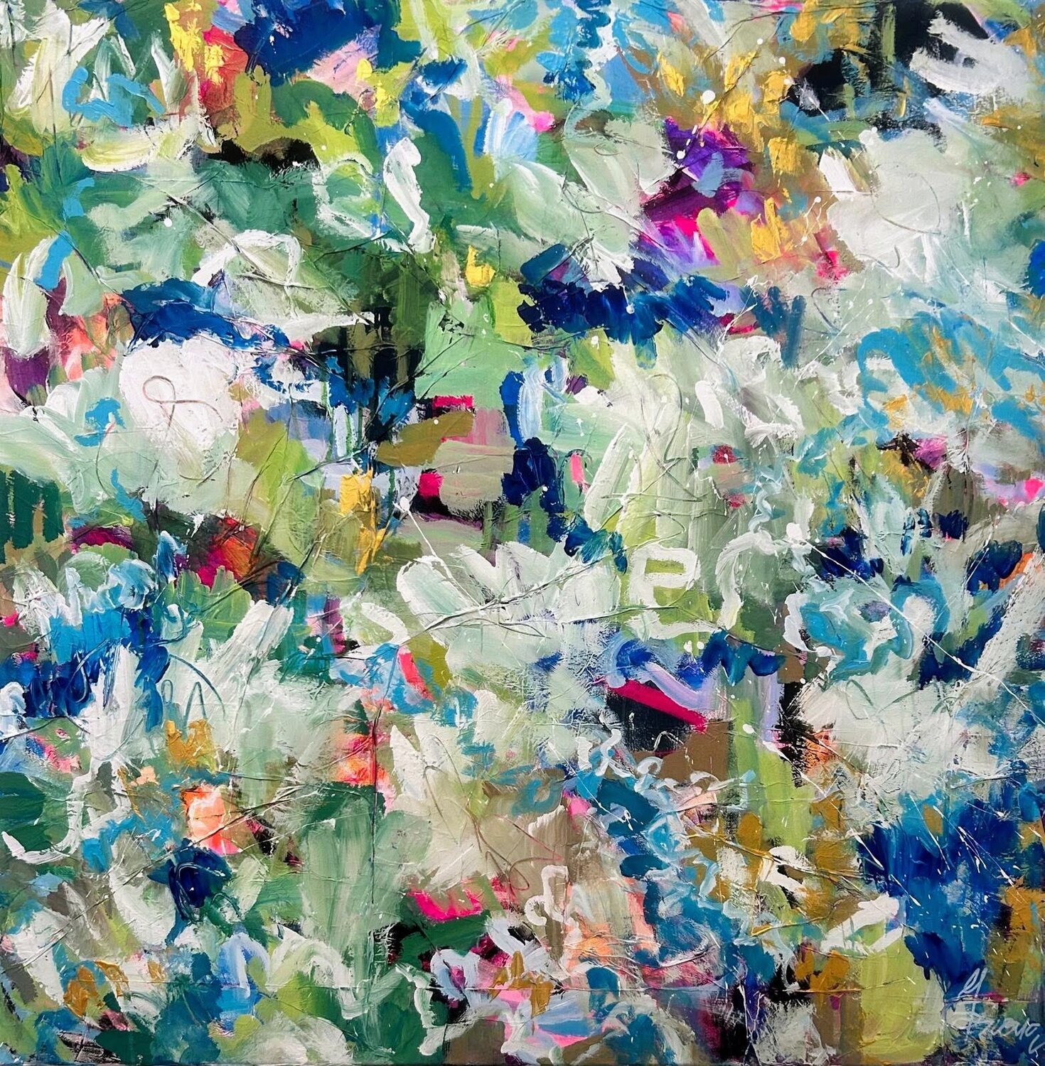 Die Ägäis 4 - Erinnerungen Ute Bivona Original painting for sale