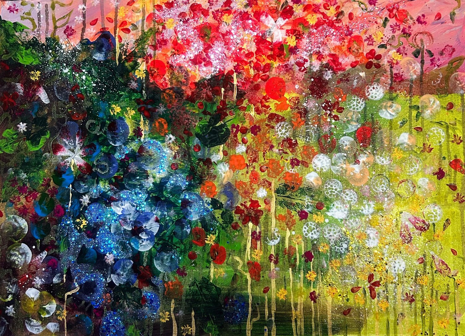 Floating energy Ute Bivona Original painting for sale
