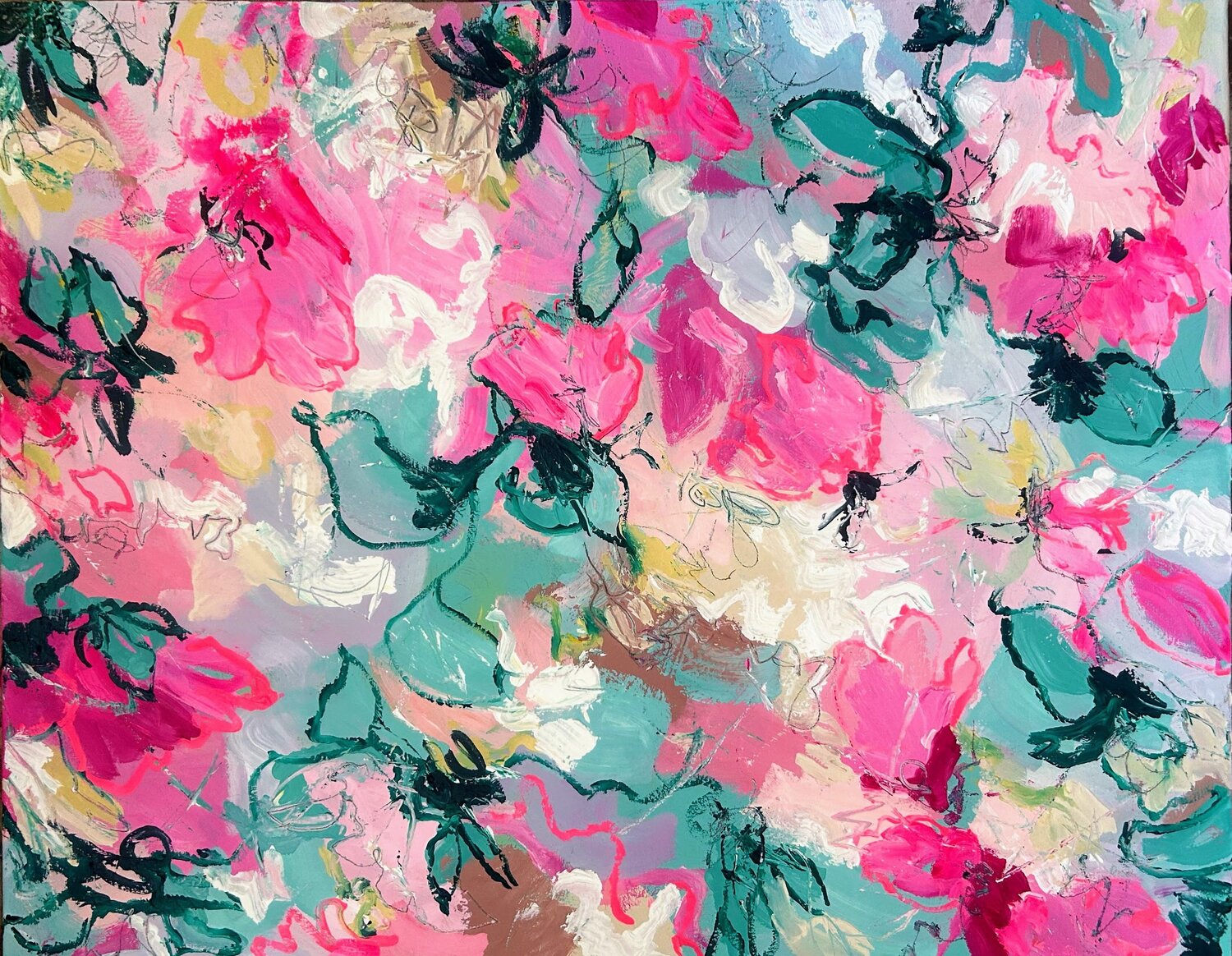 Blooming Pink Ute Bivona Original painting for sale