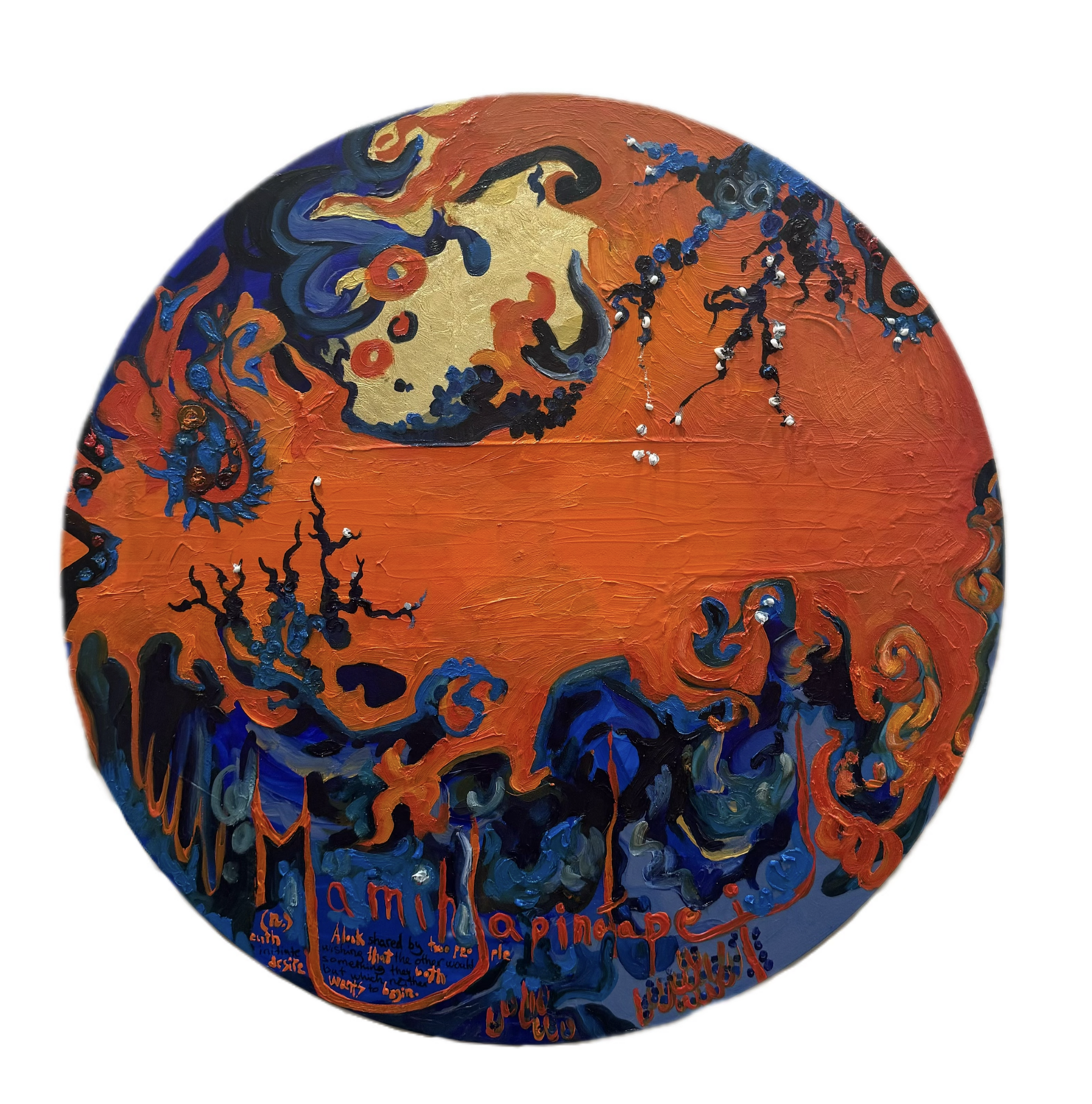 "Mamihlapinatapai" Aleksandra Istorik Original painting for sale