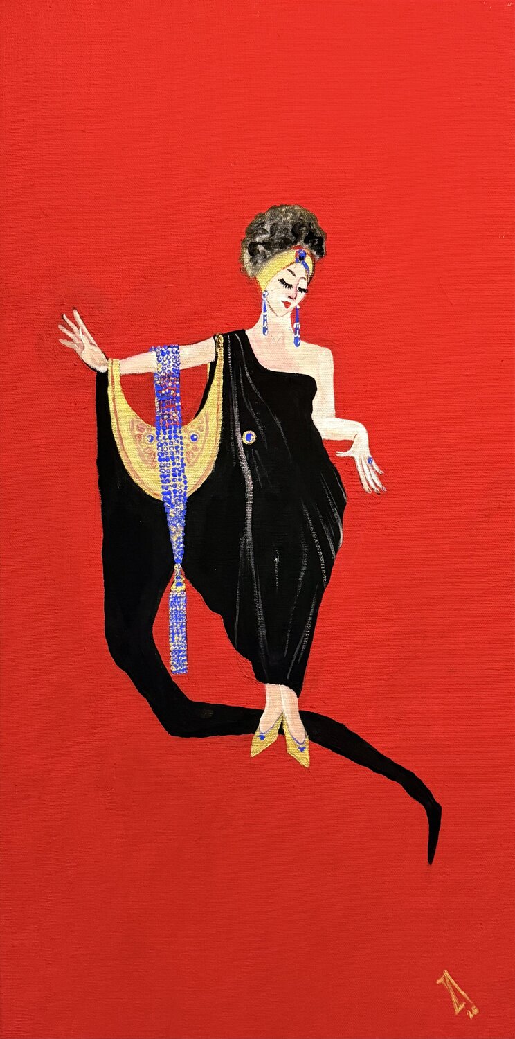 The lady of the sunset Aleksandra Istorik Original painting for sale
