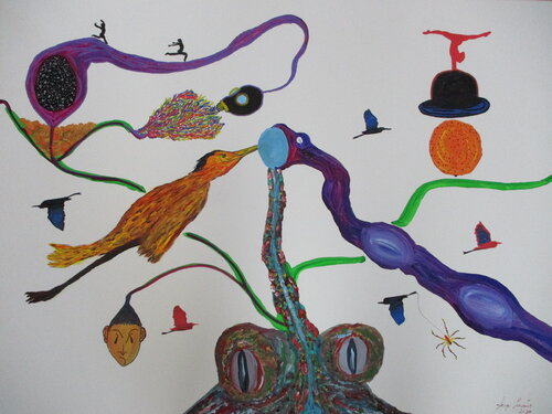 To each his or her own by Serge Lecomte, Painting for Sale on Select