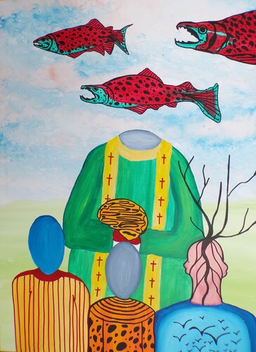 Communion by Serge Lecomte, Painting for Sale on Select