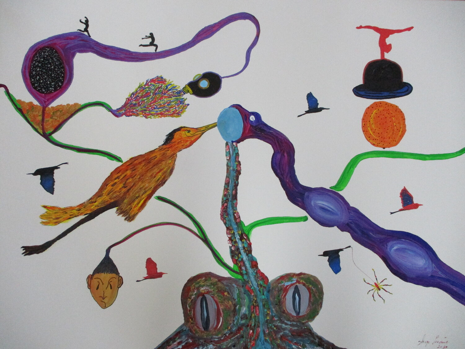 To each his or her own Serge Lecomte Original painting for sale