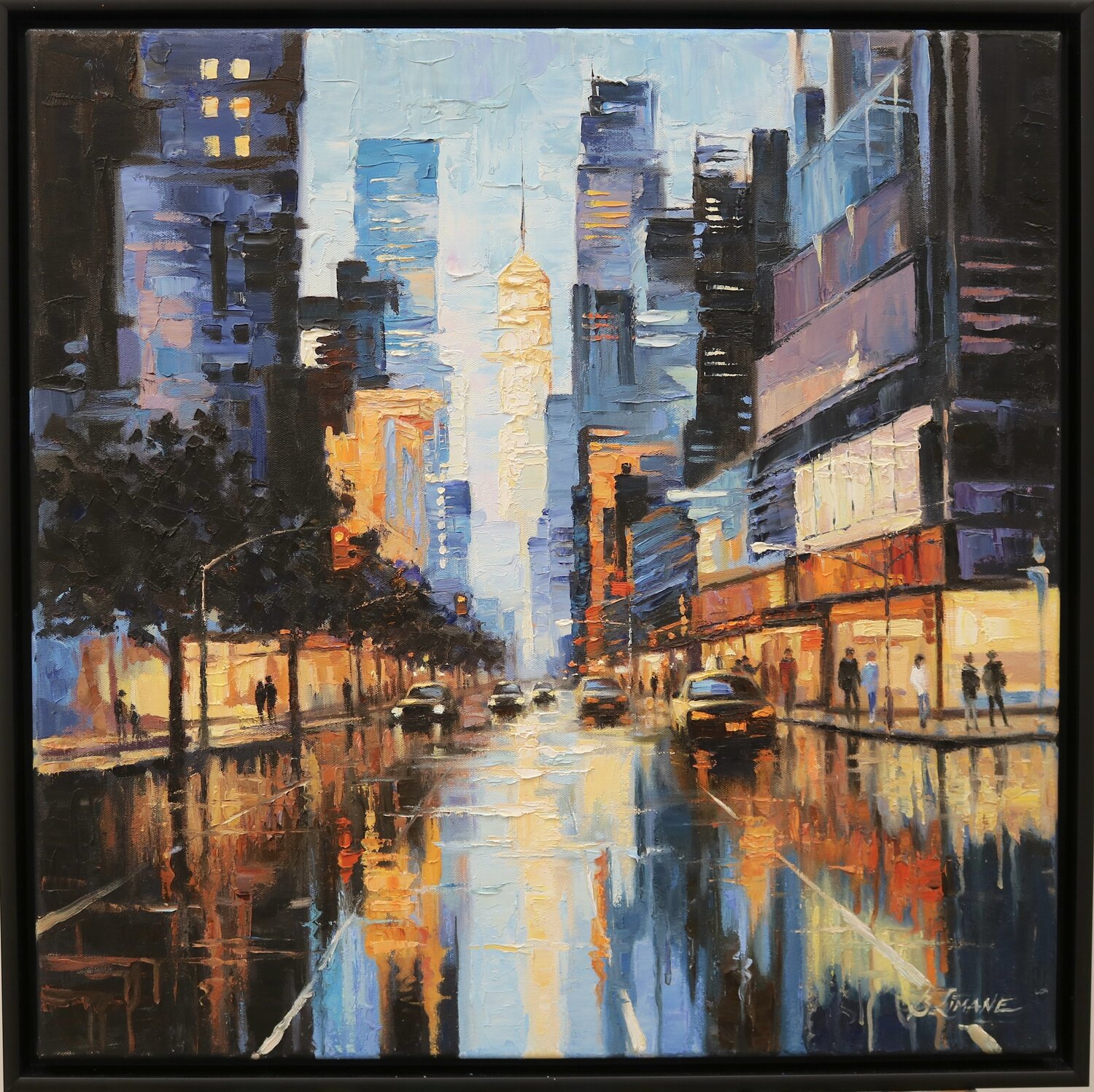 CITYSCAPE Baiba Limane Original painting for sale