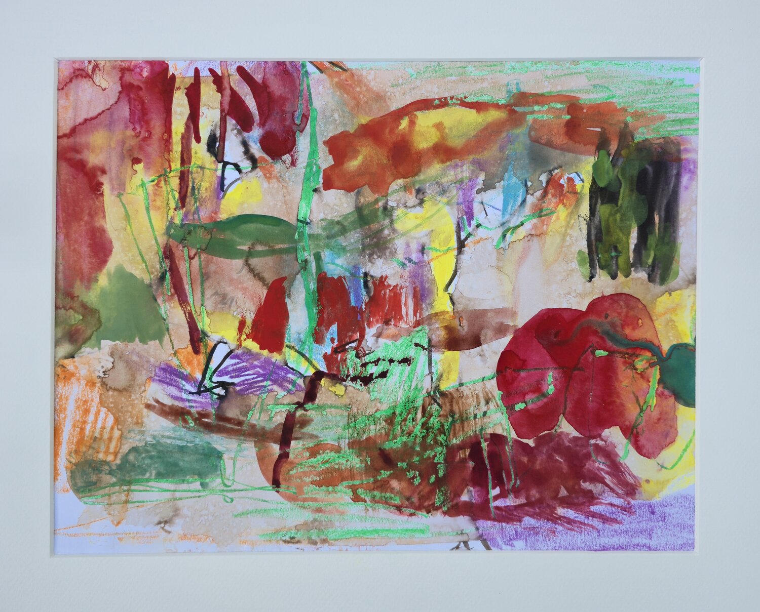 Jardins imaginés (2) Anne Marie GINTRAND Original painting for sale