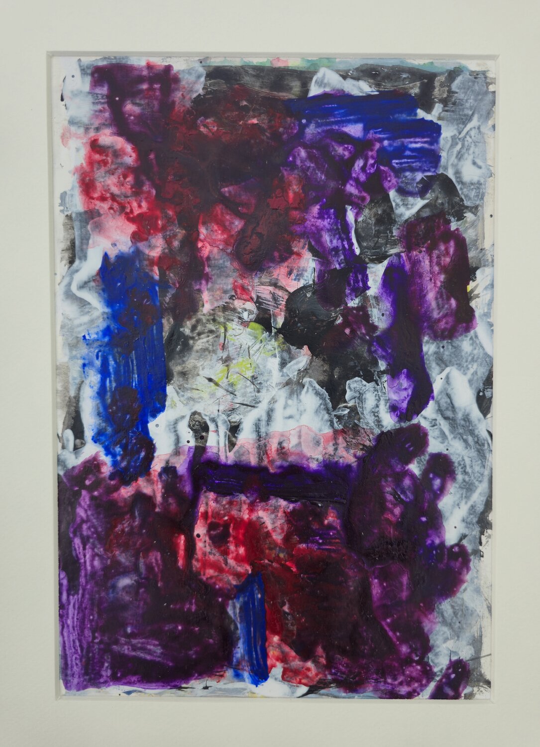 Composition Violet Anne Marie GINTRAND Original painting for sale