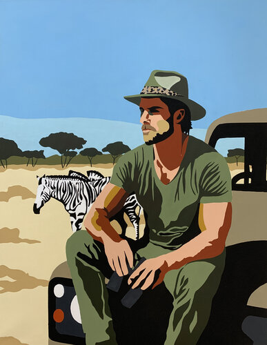 LE GUIDE NAMIBIEN.. by michel das, Painting for Sale on Select