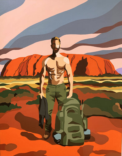 AYERS ROCK. by michel das, Painting for Sale on Select