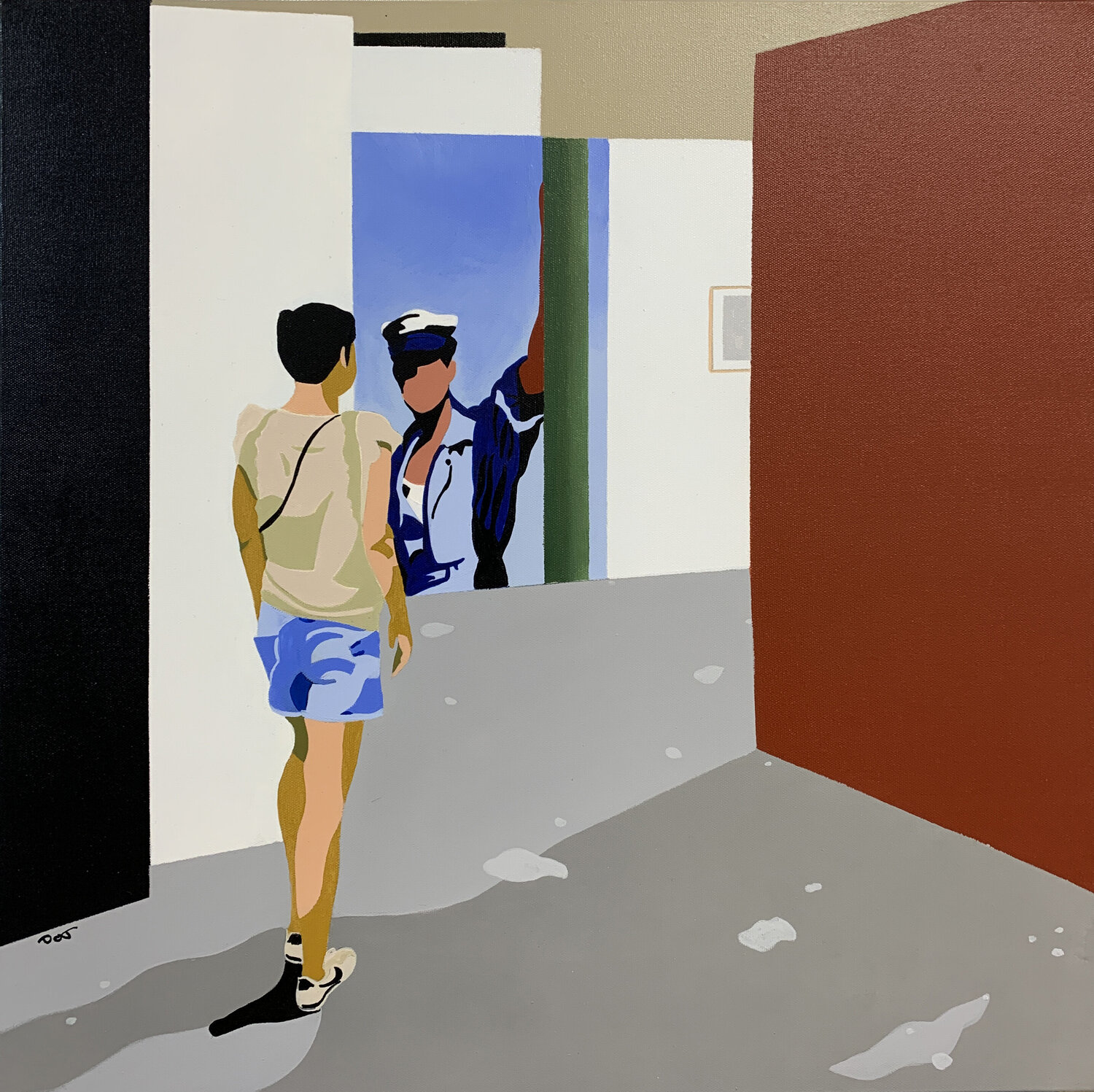 Rencontres d'Arles, le garagiste. michel das Original painting for sale