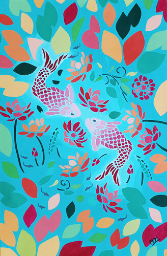 SPECIAL COLLECTION – LOVE IN WATER by Montse Barberà Pujol, Painting for Sale on Select