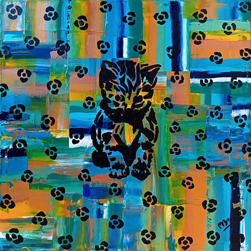 WILD NATURE COLLECTION – KITTY by Montse Barberà Pujol, Painting for Sale on Select