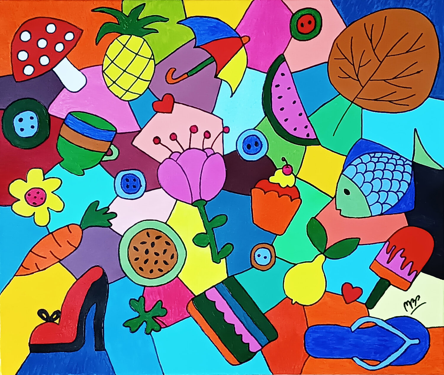 SPECIAL COLLECTION – COLOUR GAME Montse Barberà Pujol Original painting for sale