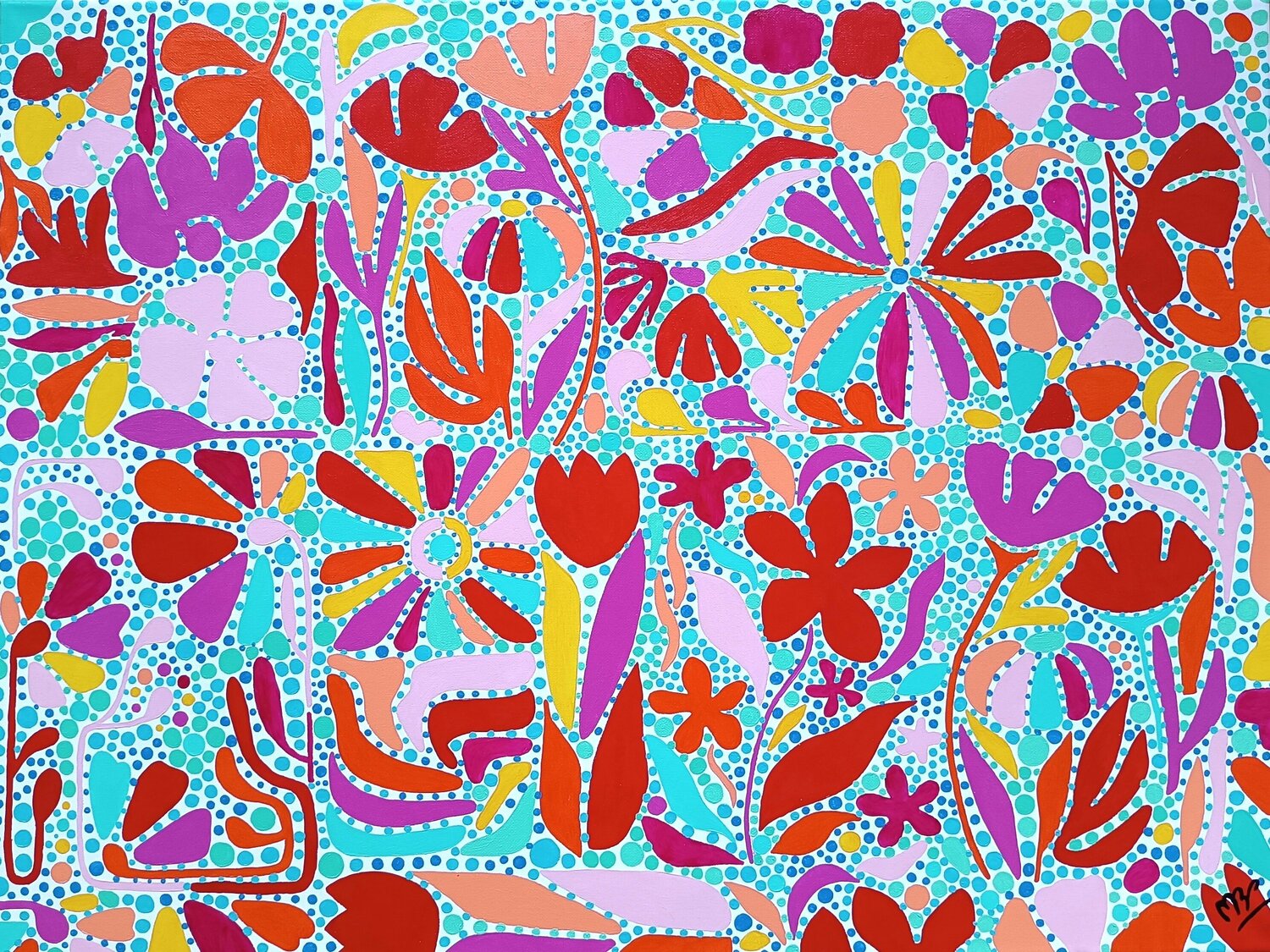 GARDEN COLLECTION- FLOWERS Montse Barberà Pujol Original painting for sale