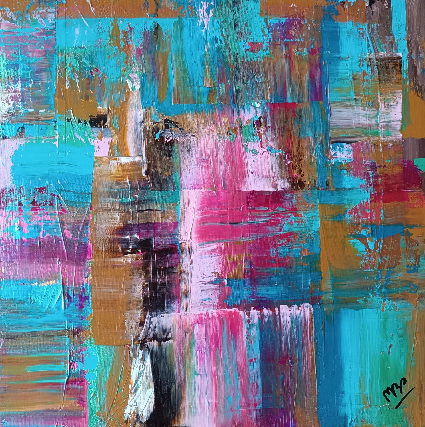 HAPPINESS COLLECTION- DROP IN THE OCEAN Montse Barberà Pujol Original painting for sale