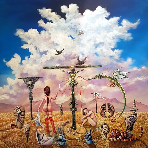 Golgatha der Träume by Peter Wall, Painting for Sale on Select