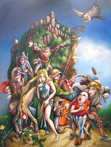 Vaganten by Peter Wall, Painting for Sale on Select