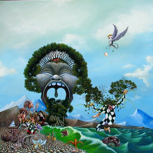 der letzte Wald by Peter Wall, Painting for Sale on Select