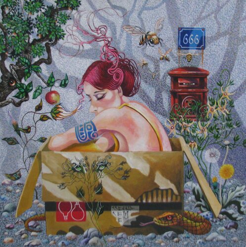 zugestellt by Peter Wall, Painting for Sale on Select