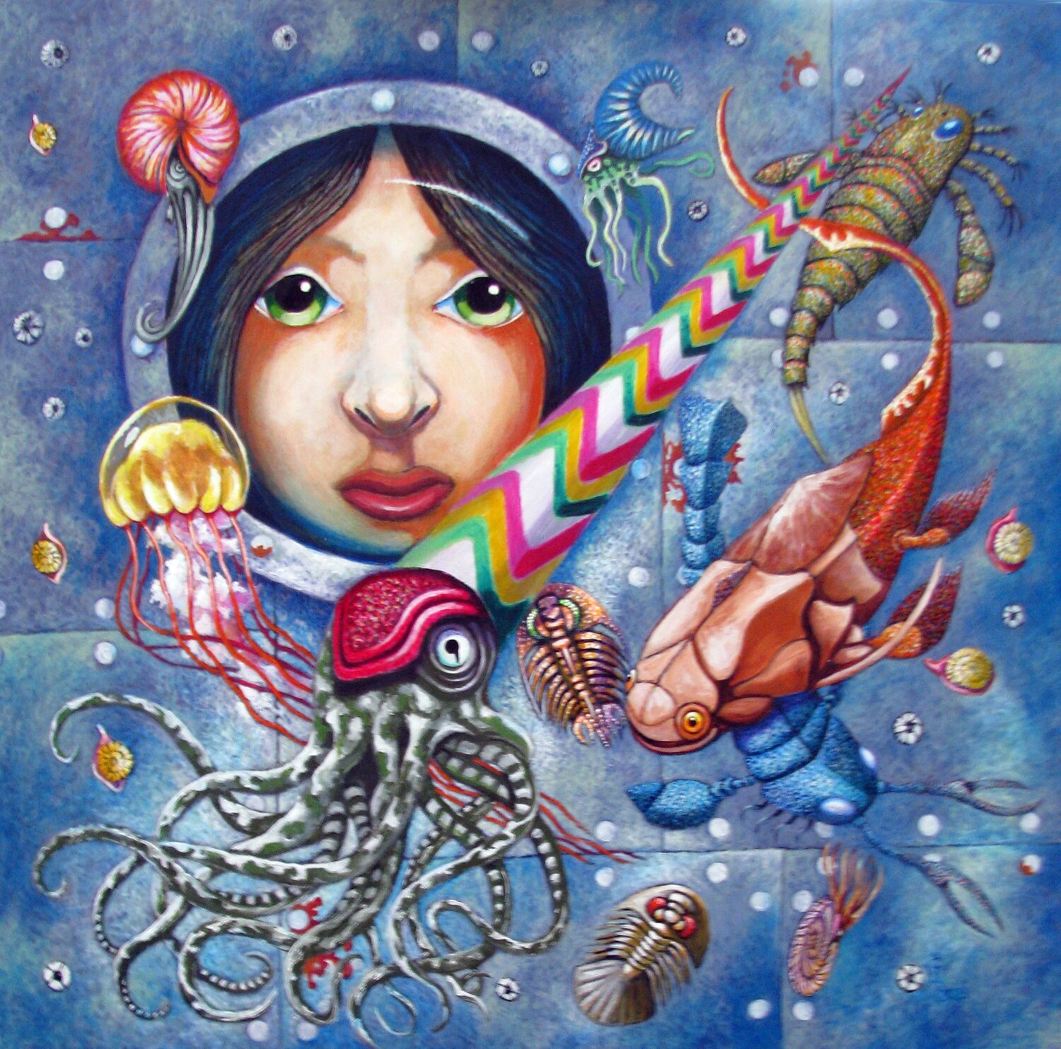 silurischer Traum Peter Wall Original painting for sale