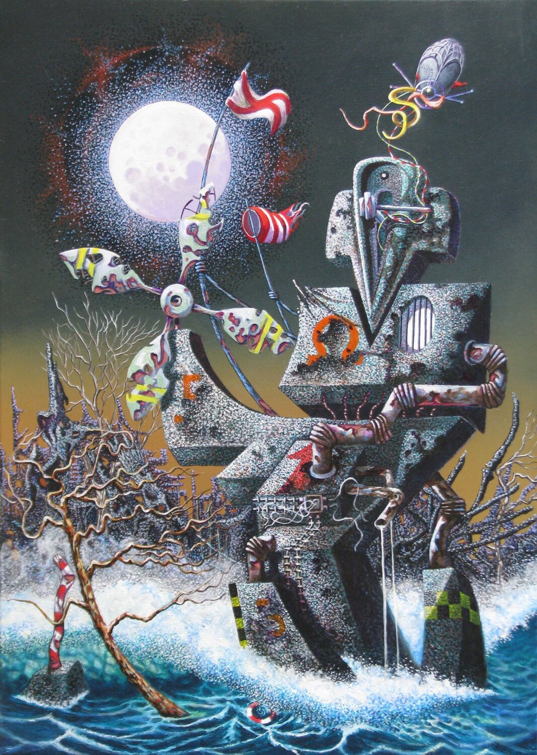 nach der Flut Peter Wall Original painting for sale