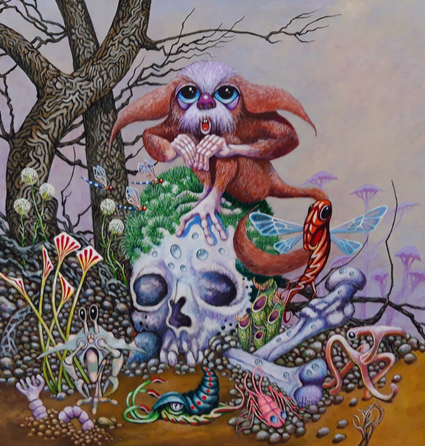 Post Anthropozän Peter Wall Original painting for sale