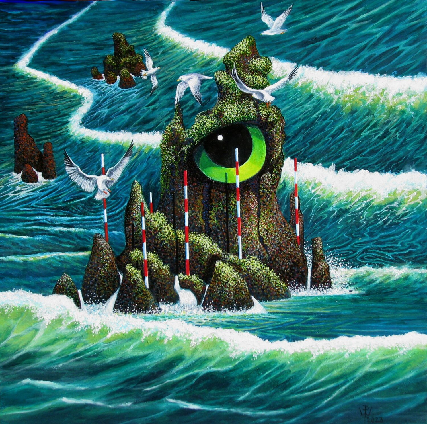 Verbannung Peter Wall Original painting for sale