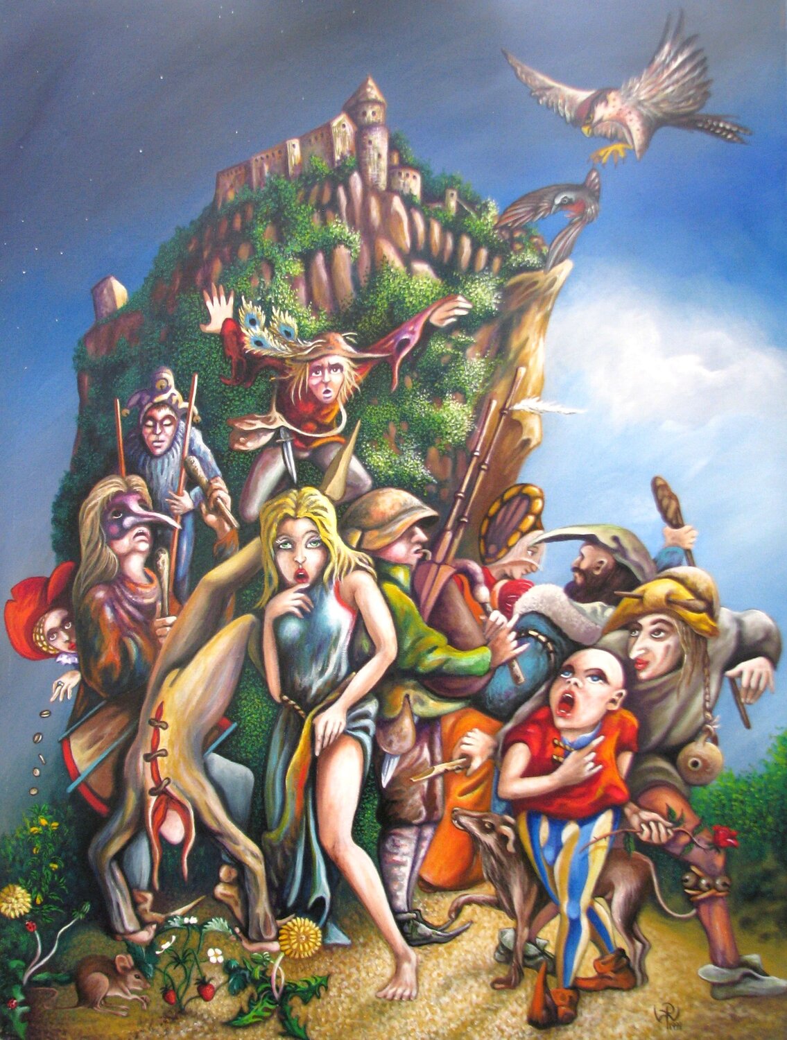Vaganten Peter Wall Original painting for sale