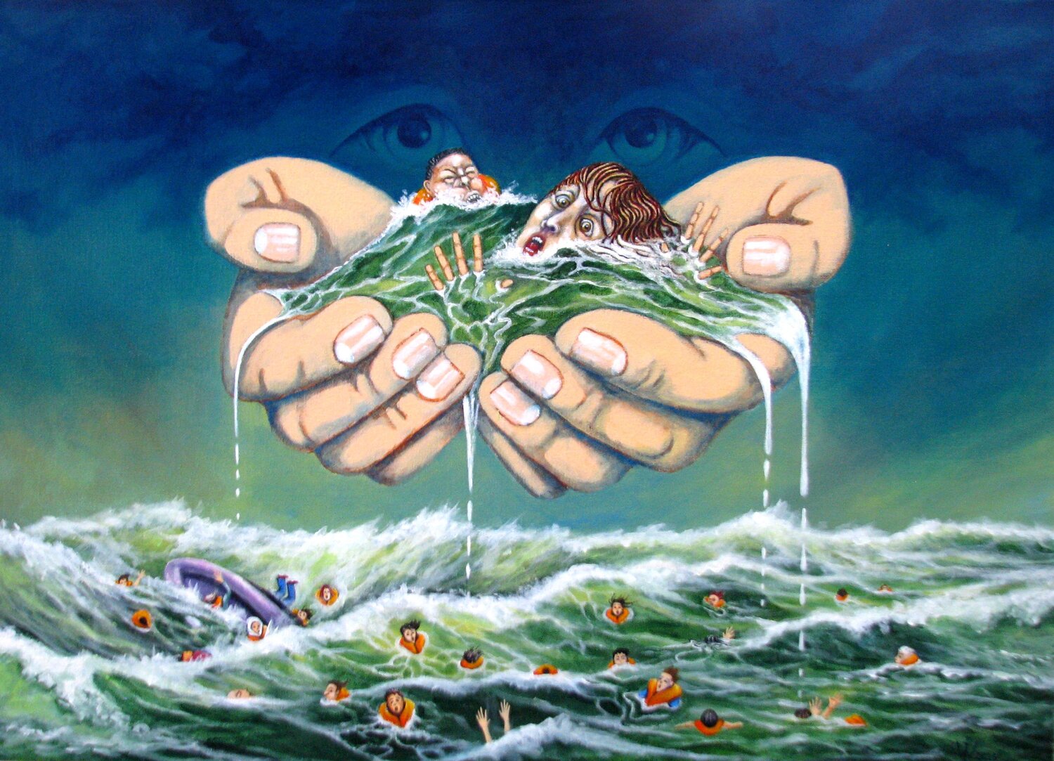 Empathie Peter Wall Original painting for sale