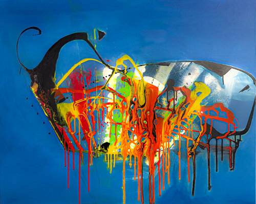 MODERATO CON MOTO by Katharina Dustmann, Painting for Sale on Select