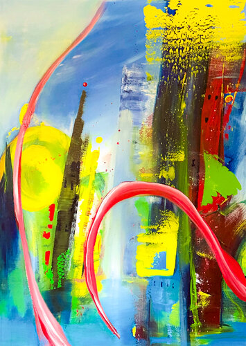 MOVE THE CANVAS by Katharina Dustmann, Painting for Sale on Select