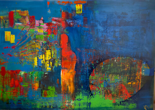 KEINER WEIß MICH SO by Katharina Dustmann, Painting for Sale on Select