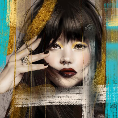 I'm NOT a Geisha by Simona Elia, Painting for Sale on Select