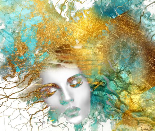 The Vibrating Burst of Mother Nature by Simona Elia, Painting for Sale on Select