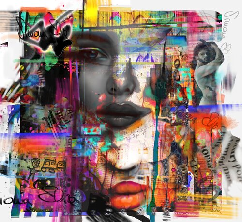 Tabloid: Life is Scandalous by Simona Elia, Painting for Sale on Select