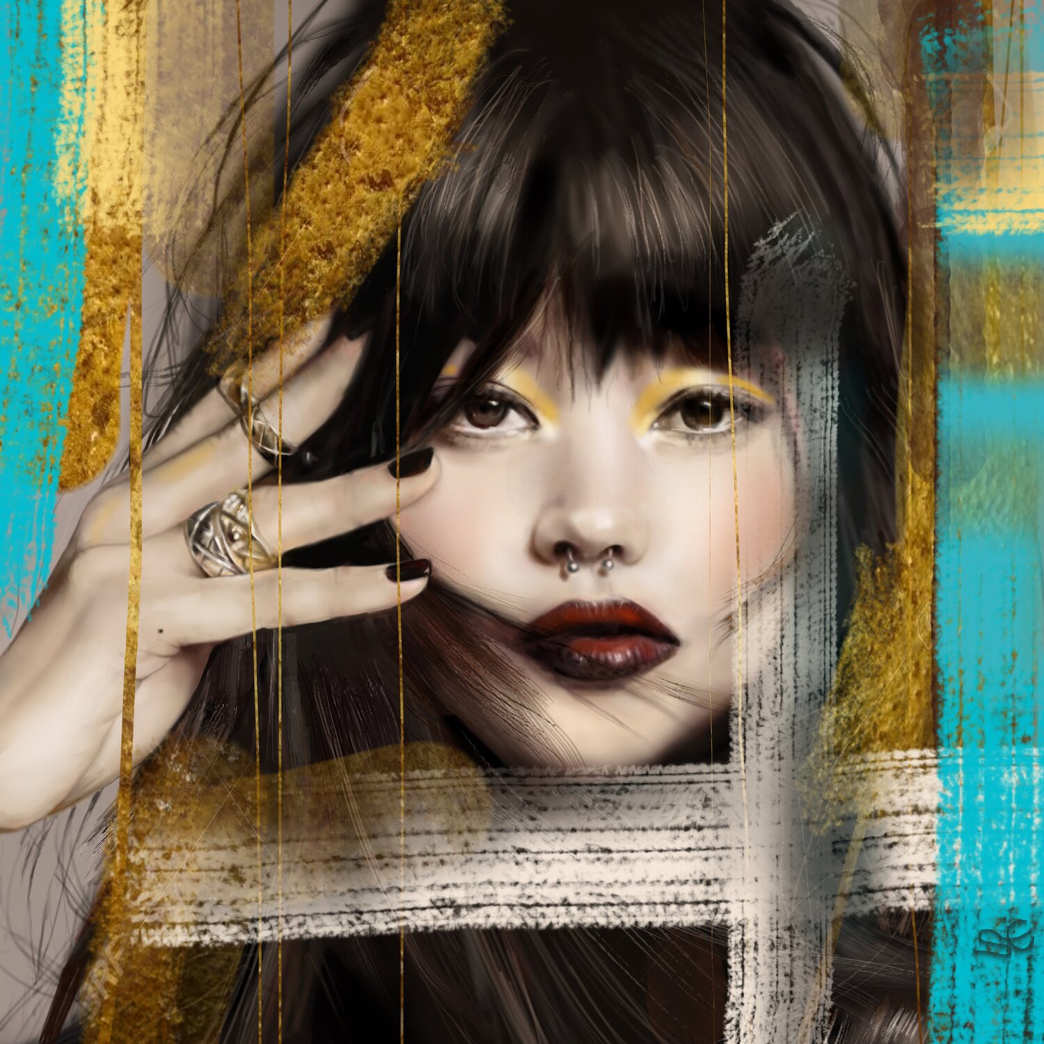 I'm NOT a Geisha Simona Elia Original painting for sale