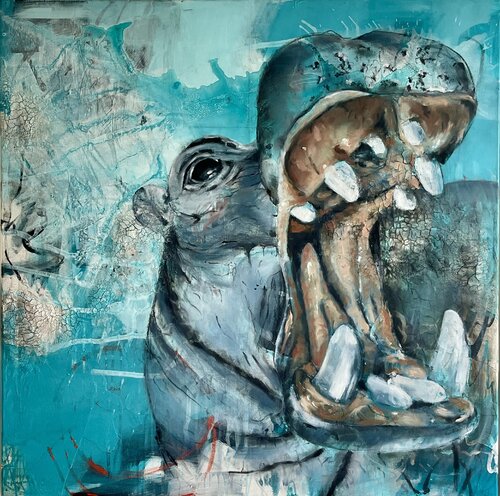 Animal Souls - Unterschätzt by Silvia Lehmann, Painting for Sale on Select