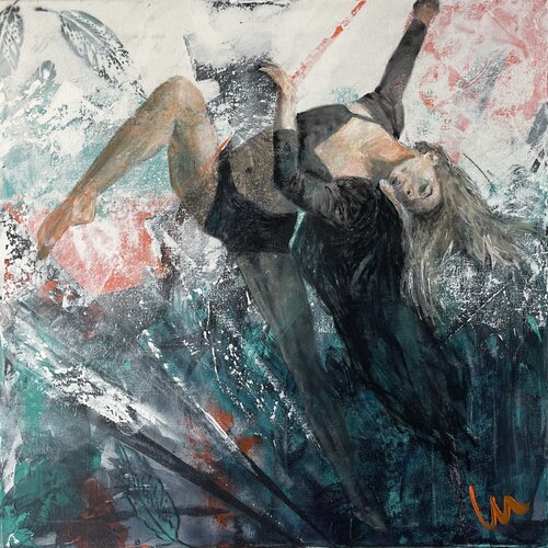 Serie Zwischenwelten - Between Gravity by Silvia Lehmann, Painting for Sale on Select