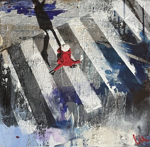 Shadow Stories - Schattenseite by Silvia Lehmann, Painting for Sale on Select