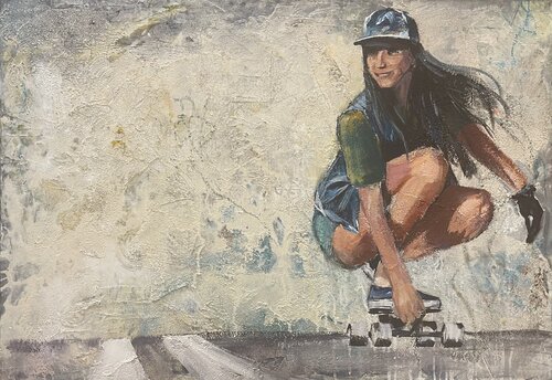 Motion Series - freeGlide by Silvia Lehmann, Painting for Sale on Select