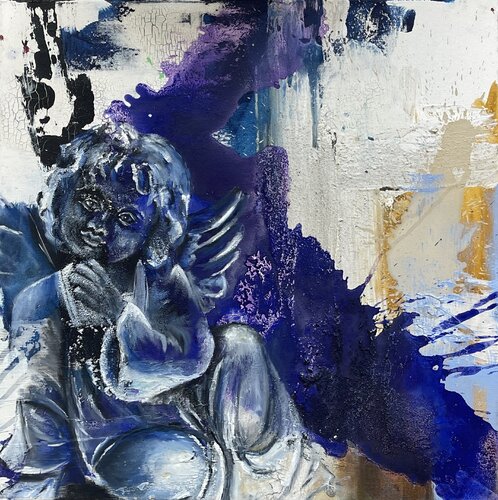 Angel by Silvia Lehmann, Painting for Sale on Select